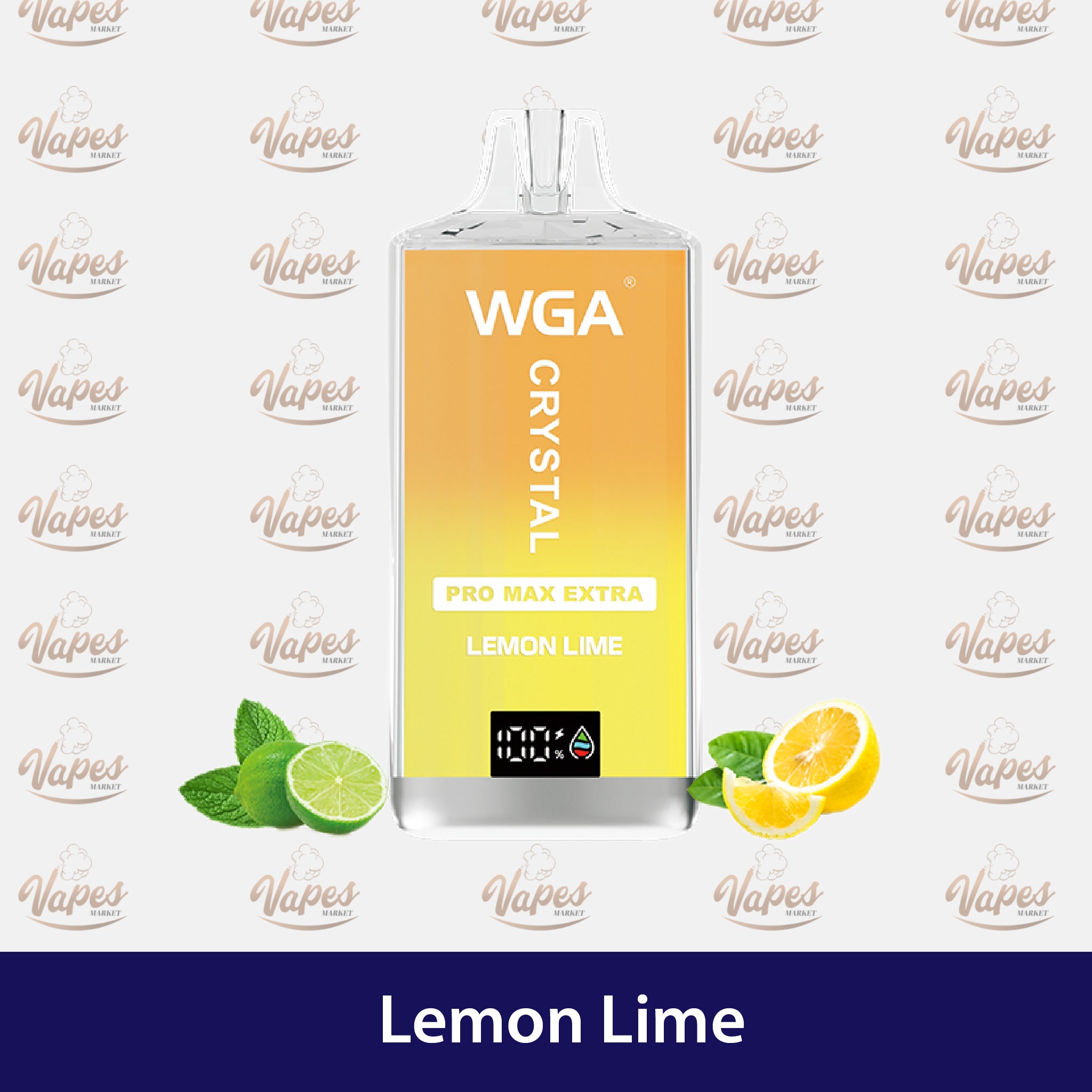 WGA Crystal Pro Max 15000 Puffs Lemon Lime