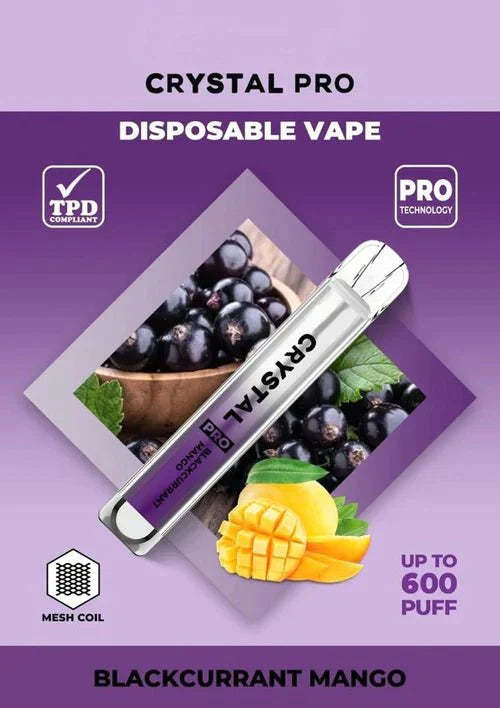 Crystal Pro Bar 600 Puffs Disposable Vape - pack of 10